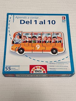 Puzzle Educa 1-10 (55 piezas)
