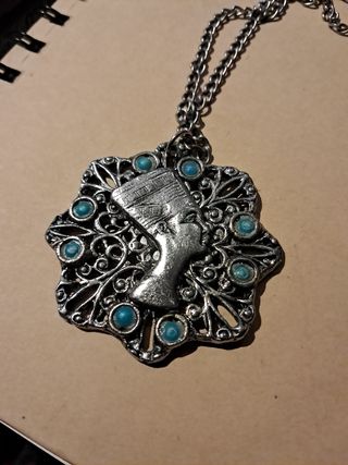 Collar egipcio plata turquesa