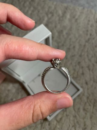 Anillo mujer plata 925 (estilo compromiso)