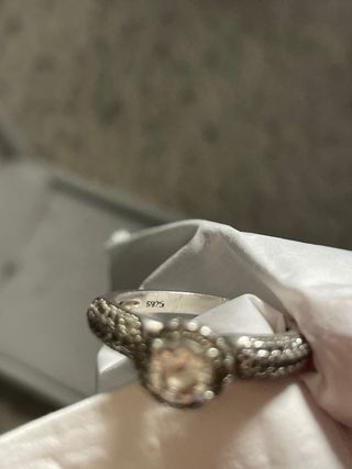 Anillo mujer plata 925 (estilo compromiso)