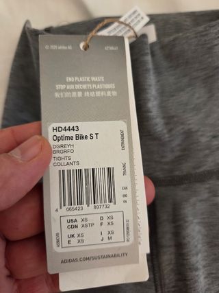 Leggings Adidas AEROREADY XS Gris