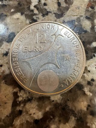 Moneda 12€ España 2002 Juan Carlos I y Sofía