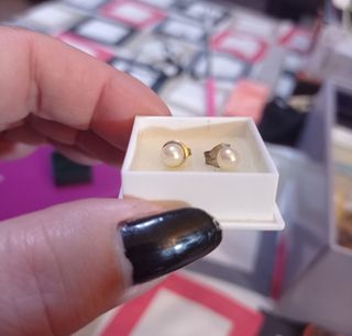 Pendientes perlas,oro. 