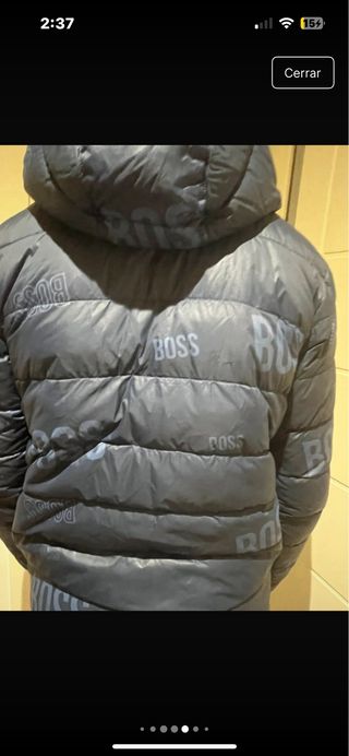 Plumifero Hugo Boss reversible azul