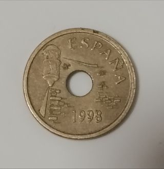 Moneda 25 Pesetas Ceuta españa  1998