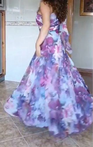 Vestido charnova fiesta multicolor talla S
