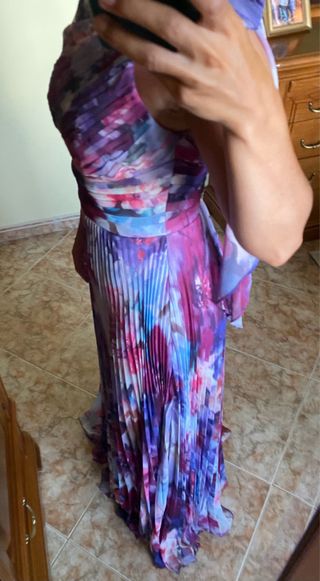 Vestido charnova fiesta multicolor talla S