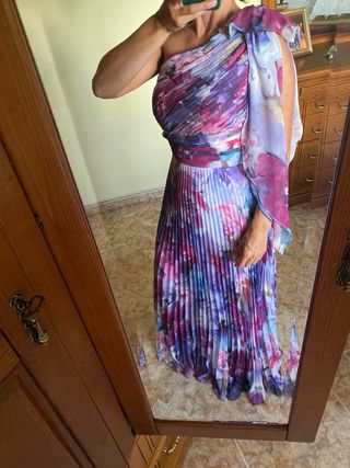 Vestido charnova fiesta multicolor talla S