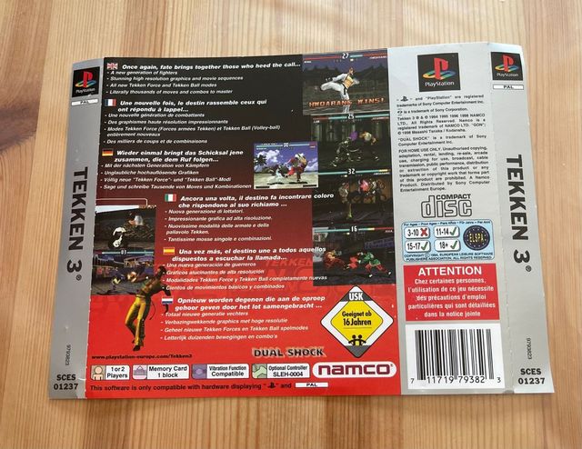 Namco Tekken 3 PS1 Platinum