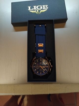Orologio LIGE uomo blu e oro