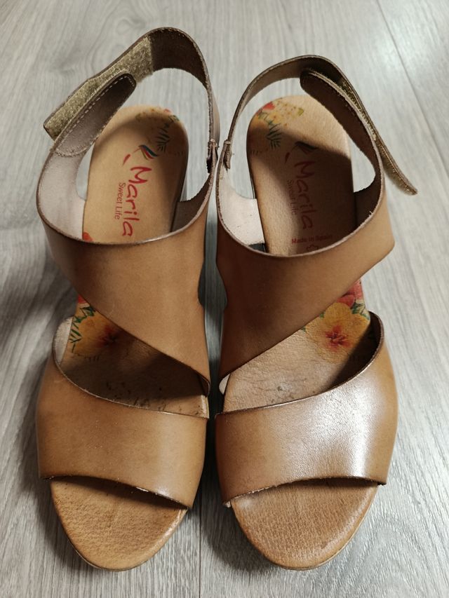 Sandalias Marila piel marrón 39