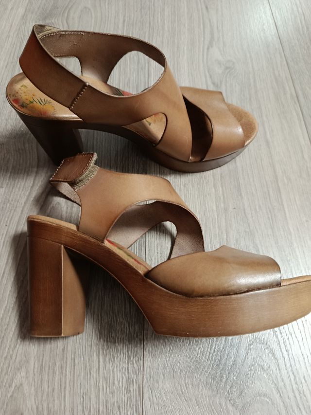 Sandalias Marila piel marrón 39