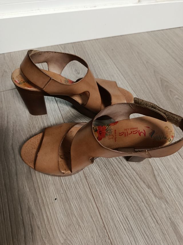 Sandalias Marila piel marrón 39