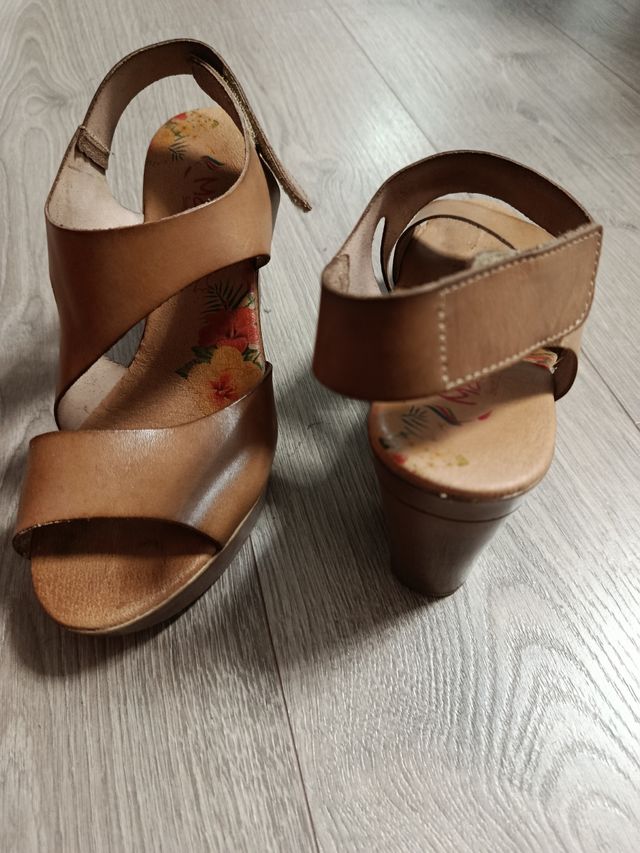 Sandalias Marila piel marrón 39