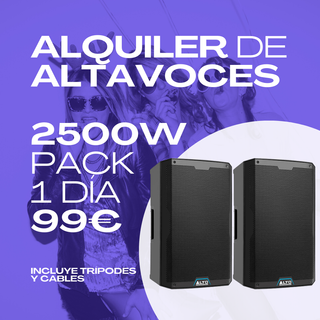 ALQUILER ALTAVOCES 5000W