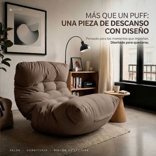 Puff XXL Moderno - Puf Salon con Relleno Incluido