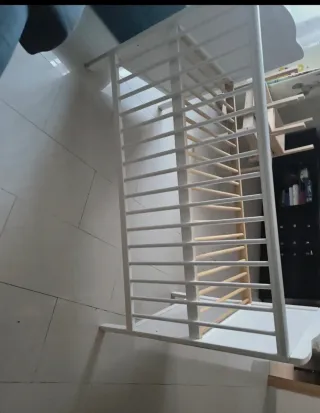 Cuna colecho bebé comvertible en cama blanca + col