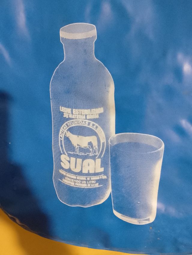 Bolsa nevera antigua Leche Sual.