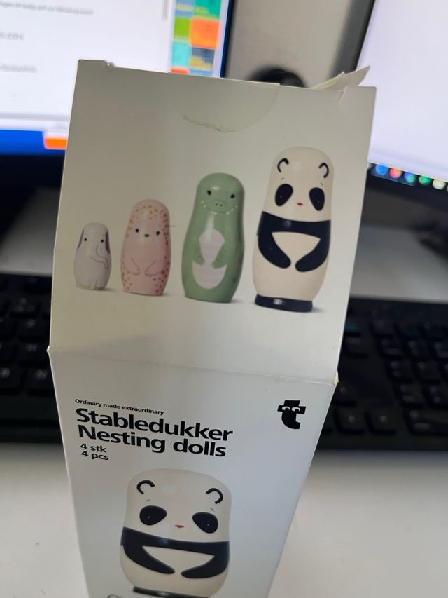 Bambole Russe impilabili Stabledukker 4 pezzi, com