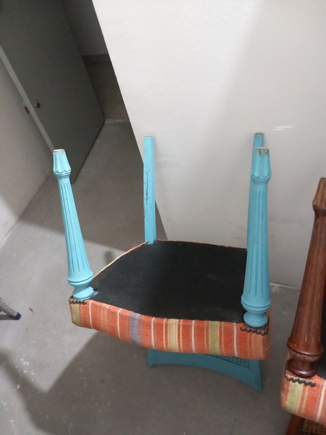 2 sillas vintage de ratán