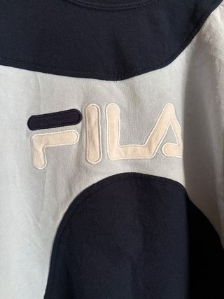 Sudadera Vintage Oversize Fila azul 