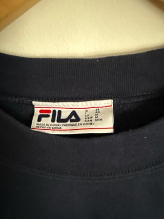 Sudadera Vintage Oversize Fila azul 
