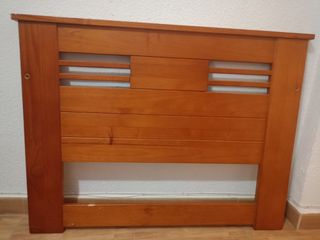 Cabecero cama madera marrón