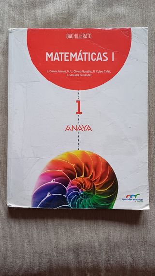 Matemáticas I. 1° bachillerato
