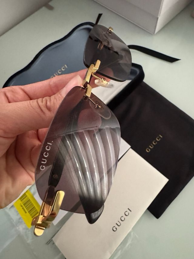 Gafas Gucci - Marrón Dorado