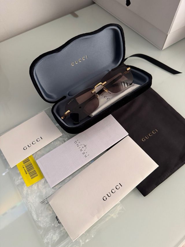 Gafas Gucci - Marrón Dorado