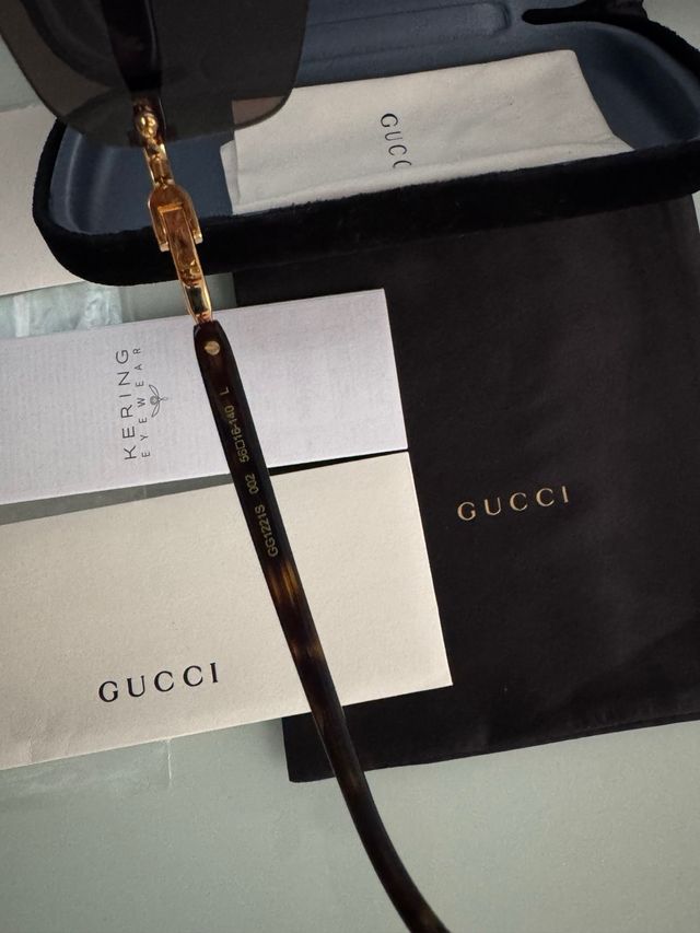 Gafas Gucci - Marrón Dorado