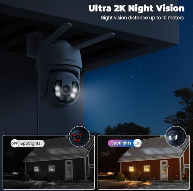 2 Pezzi Telecamere IP Esterni Interni WiFi NUOVE