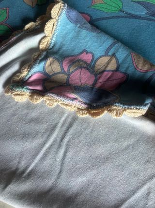 Pareo playa algodón - puntilla handmade, 1,50x1,80