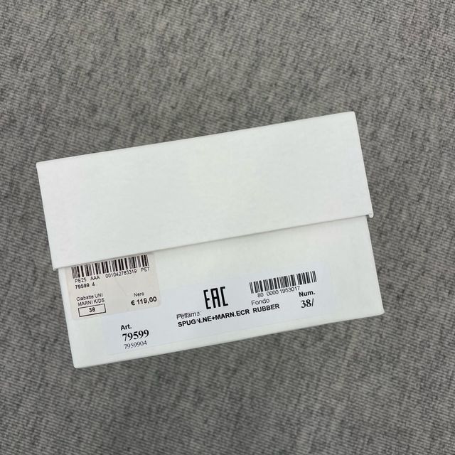 Ciabatte Marni - nere in gomma e spugna