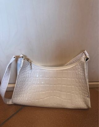 Borsa bianca coccodrillo