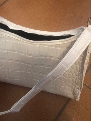 Borsa bianca coccodrillo