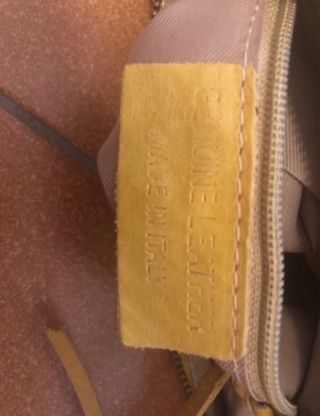 Borsa a tracolla gialla pelle