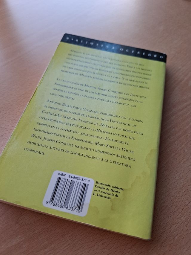 Hamlet (Biblioteca Octaedro) (Spanish Edition)