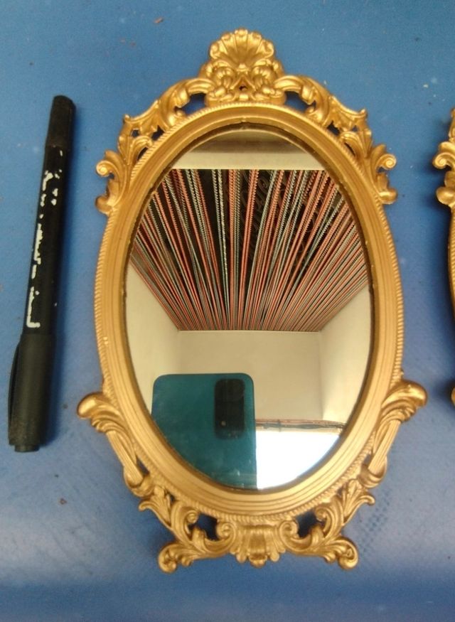 Specchi Ovali Dorati Vintage