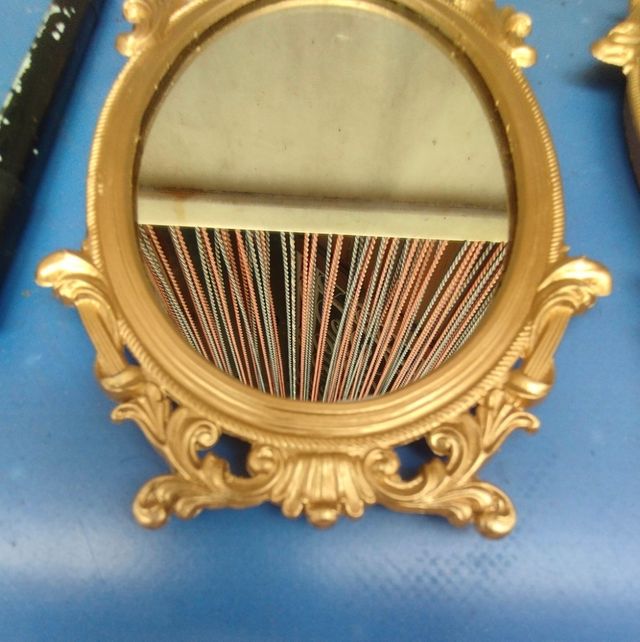 Specchi Ovali Dorati Vintage