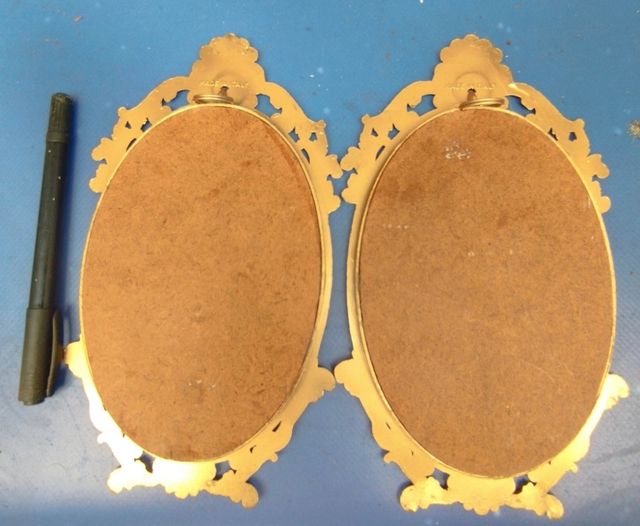 Specchi Ovali Dorati Vintage