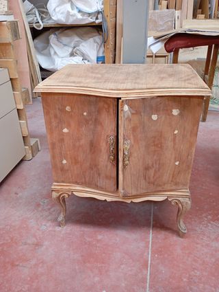 Aparador morado animal print vintage RESTAURADO