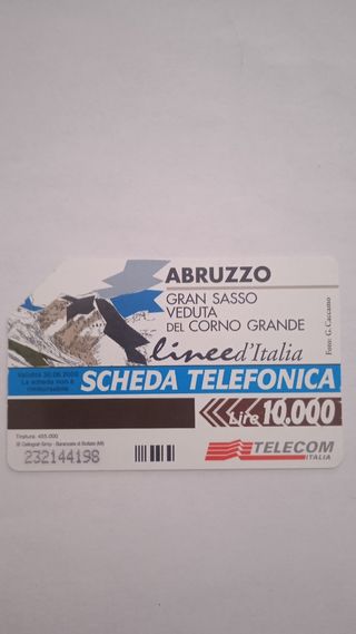 Carta Telefonica Telecom Italia