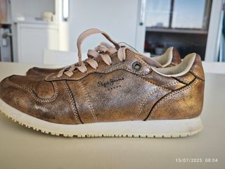 Zapatillas Pepe Jeans London Doradas 38