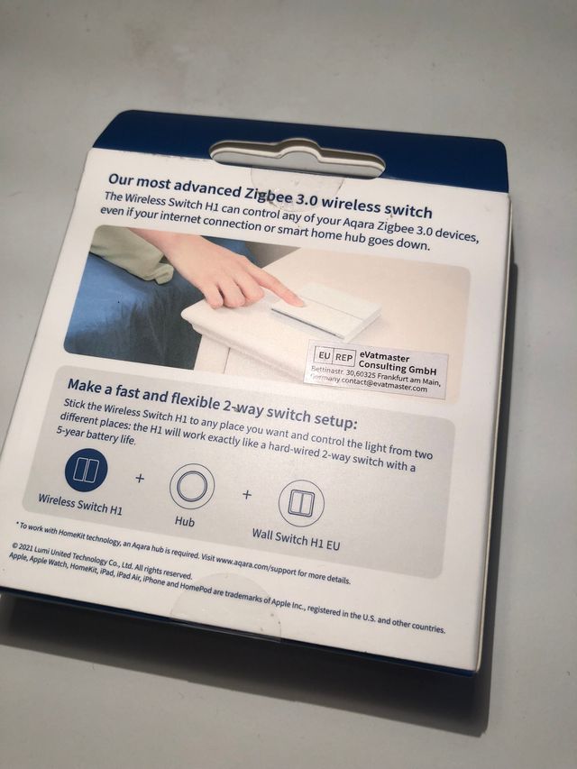 Aqara Remote Switch H1 Double Rocker - PRECINTADO