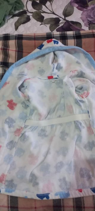 Accappatoio bimbo pesci