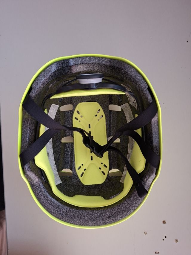 Casco bici niño - Amarillo neón