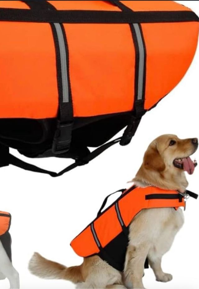 Chaleco Salvavidas Perro Naranja