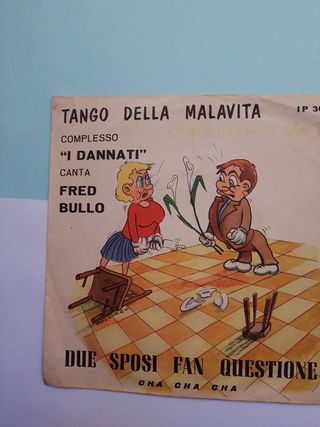 Copertina Vinile 45 giri Tango Della Malavita