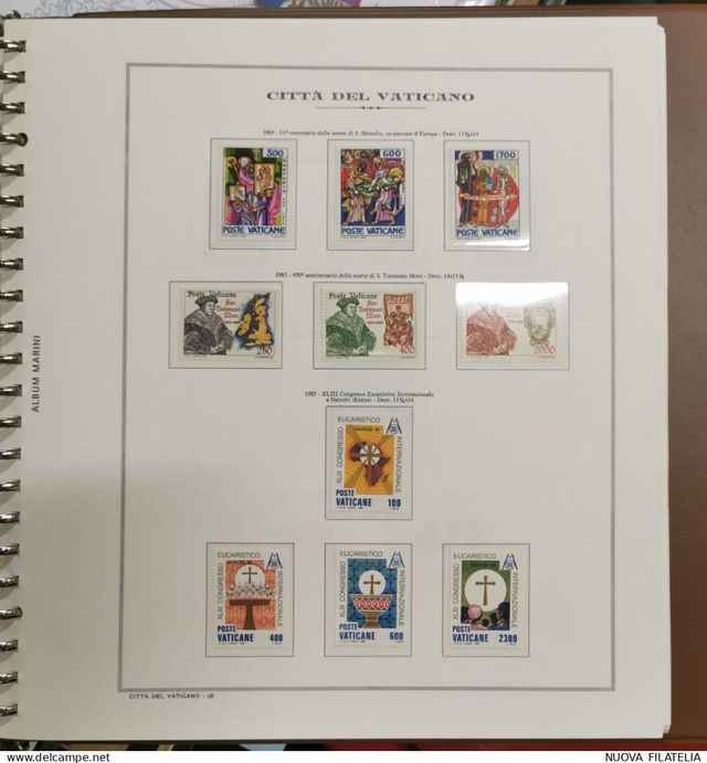 Album Francobolli Vaticano 1985-1995